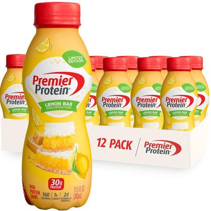 Premier Protein Shake, Cookie Dough, 30g Protein 1g Sugar 24 Vitamins Minerals Nutrients to Support Immune Health, 11.5 fl oz (Pack of 12)