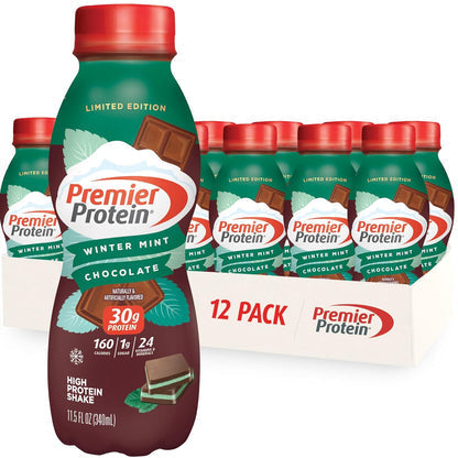 Premier Protein Shake, Cookie Dough, 30g Protein 1g Sugar 24 Vitamins Minerals Nutrients to Support Immune Health, 11.5 fl oz (Pack of 12)