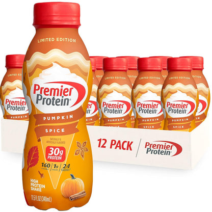 Premier Protein Shake, Cookie Dough, 30g Protein 1g Sugar 24 Vitamins Minerals Nutrients to Support Immune Health, 11.5 fl oz (Pack of 12)