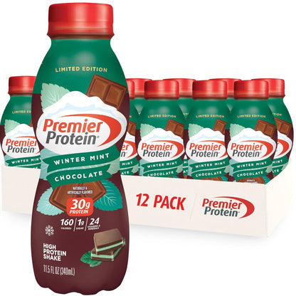 Premier Protein Shake, Cookie Dough, 30g Protein 1g Sugar 24 Vitamins Minerals Nutrients to Support Immune Health, 11.5 fl oz (Pack of 12)